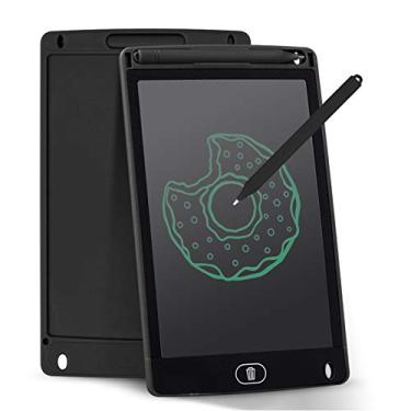 Imagem de KKmoon Tablet LCD portátil de 8 polegadas Prancheta de desenho eletrônico Ultrafino Bloco de escrita à mão reutilizável com Caneta Stylus Botão Apagar Presente para Crianças Alunos Adultos em Casa Es