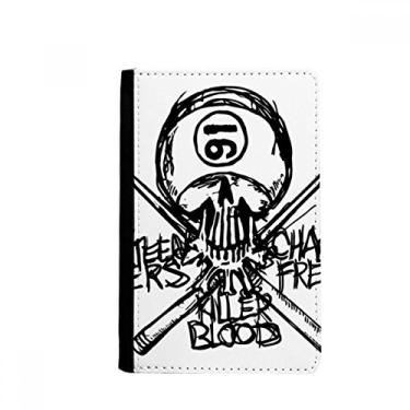 Imagem de Número 16 Ninja Preto Esqueleto Espada Porta-Passaporte Notecase Burse Carteira Carteira Carteira Porta-cartões