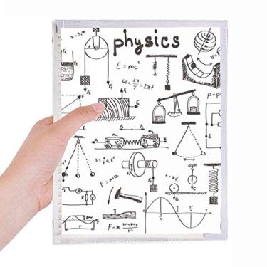 Imagem de Caderno de ilustração de mecânica eletromagnética física, agenda de folhas soltas recarregável