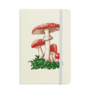 Imagem de Delicioso caderno com ilustração de cogumelo venenoso vermelho capa dura diário clássico A5