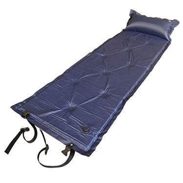 Imagem de Colchão inflável automático para acampamento ao ar livre com almofada de ar, manta para acampamento, tapete para viagem, colchão de ar, cama dobrável
