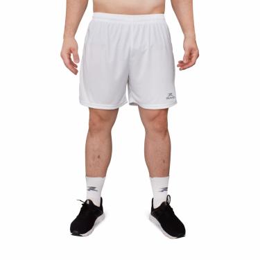 Imagem de Short Esportivo Basic Muvin – Masculino – Calção Esportivo – Bermuda Futebol - Tecnologia Dry – Voleibol – Handebol – Futevôlei – Beach Tennis – Confortável – Leve – Treino – Atividade Física (M, Branco)
