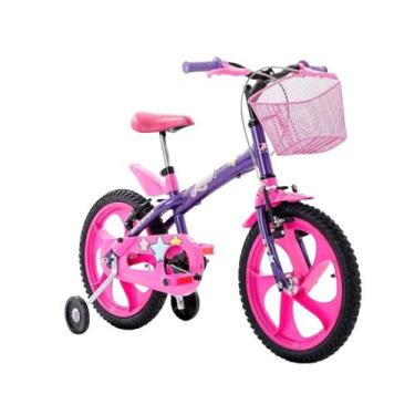 Bicicleta Aro 16 Moto Cross Rosa - Uni Toys