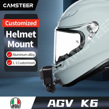 Imagem de Motocicleta Capacete Chin Mount  AGV K6  Alumínio personalizado  Action Camera Acessórios  GoPro12