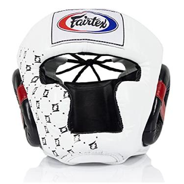 Imagem de Fairtex Headgear Protetor de cabeça Super Sparring com visão diagonal para Muay Thai, Boxe, Kickboxing