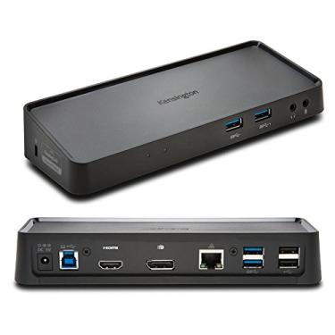 Imagem de Kensington Estação de ancoragem com visor duplo USB 3.0 para laptop Windows, Mac OS, Surface Pro e Surface (K33997WW), preto