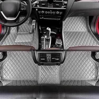 Imagem de GREATROAD Tapetes de carro de couro personalizados para Volvo S40 2006-2012 produção para todas as condições climáticas, tapetes de cobertura total（CINZA）