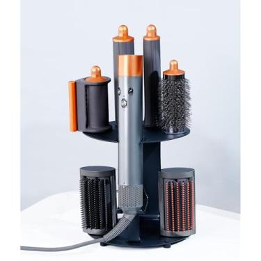Imagem de Suporte para modelador de cachos Nekuma compatível com suporte organizador de Dyson Airwrap em mesa, instalação em parede, para casa/banheiro