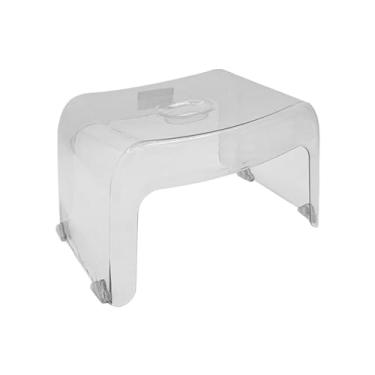 Imagem de Ioensy Tamborete do banheiro do tamborete da etapa, tamborete antiderrapante do toalete, tamborete da mudança da sapata do tamborete do chuveiro para a, Claro