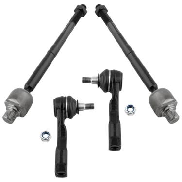 Imagem de WEDOAUTO Kit de suspensão de 4 peças bielas dianteiras, externas e internas, elos de extremidade, motorista esquerdo e passageiro direito apto para Kia Sedona 2002 2003 2004 2005 3,5L EX LX Mini van