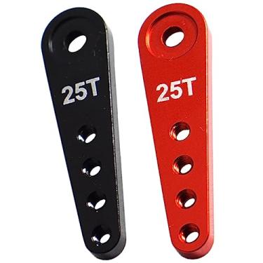 Imagem de Pacote com 2 ShareGoo 25T Servo Extensão de Buzina Servidor Balancim Compatível com Futaba Savox Power HD HSP Himoto MG995 MG996 Servos Motor, L37mm