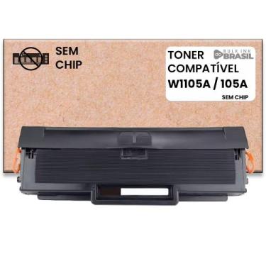 Imagem de toner preto W1105a sem chip compatível para impressora HP 107W - Bulk 