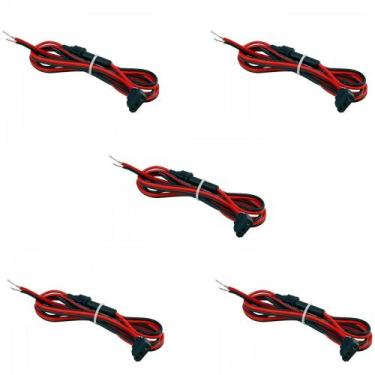 Imagem de 5 Cabo Rabicho Para Rádio Amador Comunicador Px Cabo De Alimentação Po