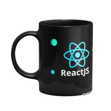Imagem de Caneca Dev React JS - Preta - JPS INFO