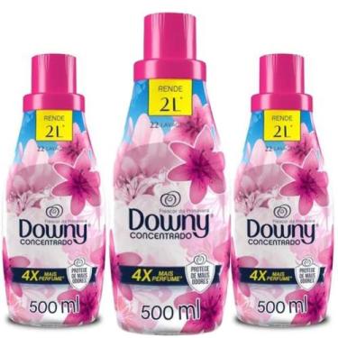 Imagem de kit 3 Amaciantes de Roupas Concentrado Downy Frescor da Primavera 500m