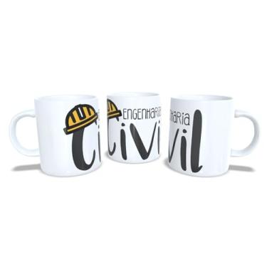 Imagem de Canecas de Porcelana Branca Personalizadas Profissões 4 (Eng.Civil1)