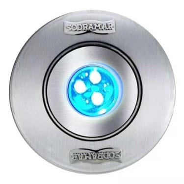 Imagem de Hiper led sodramar 9w rgb plast. c/ acab. inox  25 mm