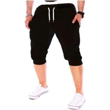 Imagem de Shorts Bermuda Masculina Saruel Skinny Lisa Jogger Verão - DIAMANTE VE