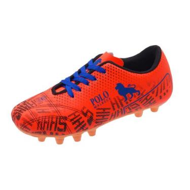 Imagem de Chuteira Campo Polo Malbec Laranja, 42