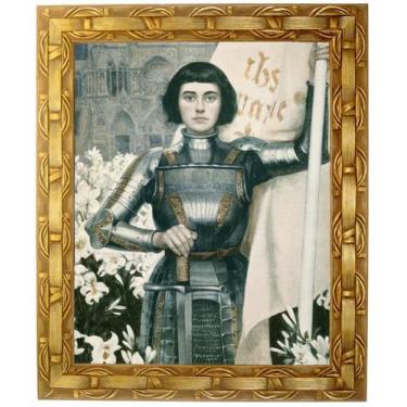 Imagem de Quadro da Santa Joana DArc, Mod. 05, Tam.30x25cm. Angelus