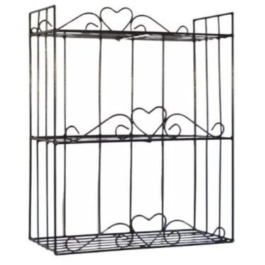 Imagem de Prateleira Rústica Multiuso Em Ferro 3 Divisórias Para Cozinhas E Area