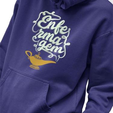 Imagem de Blusa Moletom Masculino Estampado Enfermagem em Algodão Fio 30.1 Pente