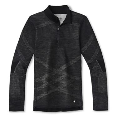Imagem de Smartwool SW016261960S Intraknit Merino 200 1/4 Zip Preto-Branco P