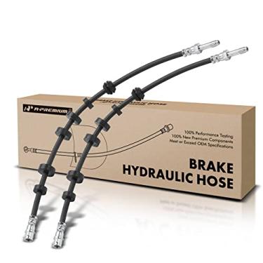 Imagem de A-Premium Mangueiras hidráulicas de freio dianteiro e passageiro compatíveis com modelos selecionados Audi - Q5 2009-2017, SQ5 2014-2017 - Substituição # 8R0611707A (pacote com 2)