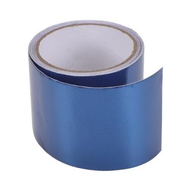 Imagem de TUCKBOLD Fita autoadesiva para caminhão RV carro 3,15 x 16,12 m | Fita de reparo de lona de tenda à prova de vazamento de fibra de vidro azul 1 peça