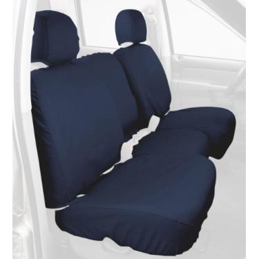 Imagem de Covercraft Capas de assento personalizadas para banco frontal SeatSaver - tecido de polialgodão, azul marinho