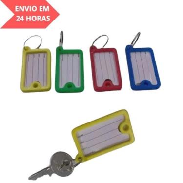 Imagem de Chaveiro com Identificador de Chave Colorido 5 UNIDADES - camp home 