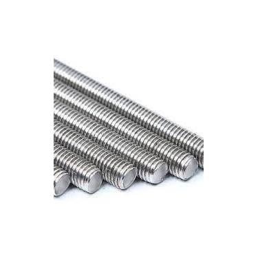 Imagem de Kit 1 Barra Roscada 1mt X M16 Zincada +16 Arruela +16 Porca - Mecapar