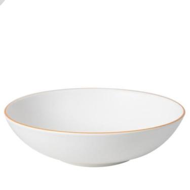 Imagem de Prato Fundo Porcelana Filete Ouro Legacy Gold 20,5cm 6un LHermitage - 