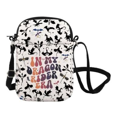 Imagem de Bolsa tiracolo Fourth Wing Merch In My Dragon Riding Era, presente inspirado em Xaden Riorson, presente Dragon Rider para fãs, Brinco Rider Ear Cb