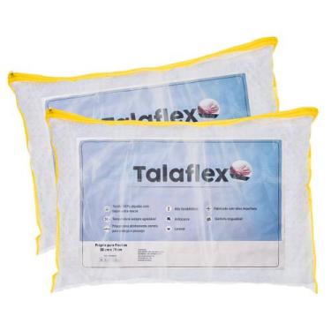 Imagem de Kit 2 Travesseiros Talaflex Látex Theva, 050x070