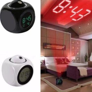 Imagem de Relógio Projetor De Teto Com Despertador Digital - oem