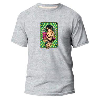 Imagem de Camiseta Algodão Premium Estampa Digital Arte Poker Baralho - NoBrand,