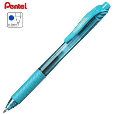 Imagem de Caneta Gel PENTEL EnerGel-X 0.7mm Retrátil - Unidade, TURQUESA