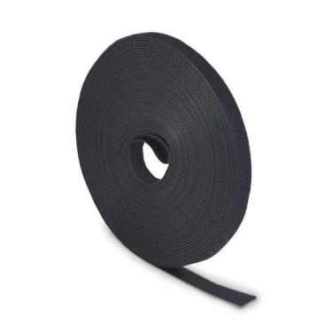Imagem de Fita Fecho de Contato  Organizador de Cabos  Preto  Rolo 10m x - SIBRA