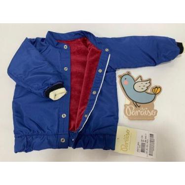 Imagem de Casaco Jaqueta Forrada Plush Paraiso Bebe Menino Luxo 10291 - Paraíso,