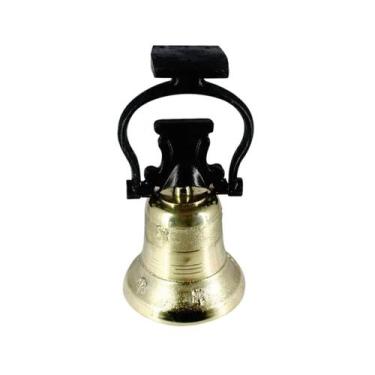 Imagem de Sino Bronze Base Em Ferro Para Sítio, Capela, 21x40cm Nº4 - Mard Metai