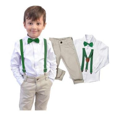 Imagem de Conjunto Batizado Manga Longa Calça Faca Bebe Infantil Cores e Tamanho