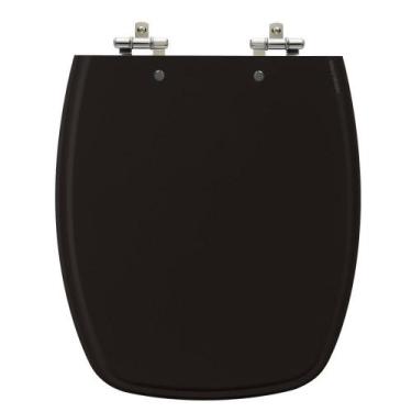 Imagem de Assento Laqueado Stylus Preto Tampa Para Vaso Celite - Lojarocca
