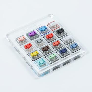 Imagem de Kailh Switch Tester 4 x 4 Kailh Choc Interruptores de perfil baixo Kailh SMD RGB de 16 teclas para teclados mecânicos (1 testador de interruptor Choc)