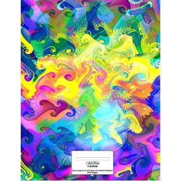Imagem de Cornell Notes XL Notebook: 8.5x11, 250 page, Extra Large Cornell Notebook: Electrowaves Psychedelic Cover