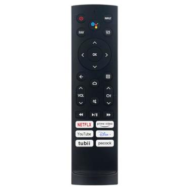 Imagem de Controle remoto ERF3A90 de substituição de voz para TV compatível com Hisense Smart Android Television 75U78G 65U6H 75U9DG 55U8G 75A76K 55A76K 65U8G 55U6H 55U7G 55U78G 65U78G 75U6H 65U7G 75U7G U7G