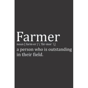 Imagem de Farmer Noun Person Who Is Outstanding Their Field Meme: Lined Journal Notebook To Do Schedule, Medium 6x9 Inches, 100 Pages, Printed Cover