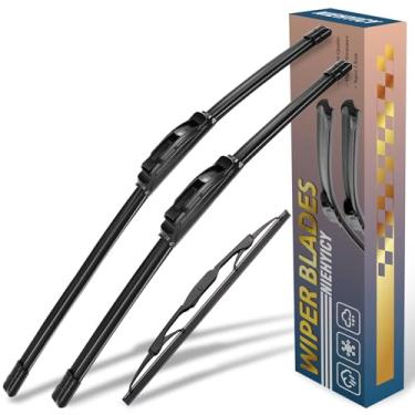 Imagem de 3 peças de lâminas de limpador de para-brisa para Dodge Caliber 2007 2008 2009 2010 2011 2012, lâminas de para-brisa automotivas de substituição do equipamento original para meu carro - 61 cm/43.2