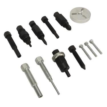 Imagem de Kit Extrator de Cubo para Remoção e Instalação de CA - Conjunto Abrangente de Ferramentas de 13 Unidades para Condicionamento Automotivo