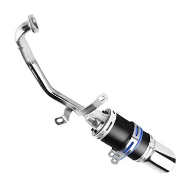 Imagem de Tubo de escape de corrida de alto desempenho de alumínio FLYPIG para motocicleta ATV Yamaha Kawasaki Suzuki Triumph KTM Ducati Buell Aprilia Dirt Bike Street Bike Scooter ATV Quad MotorbikesFLYPIG GY6 150cc for GY6 150cc